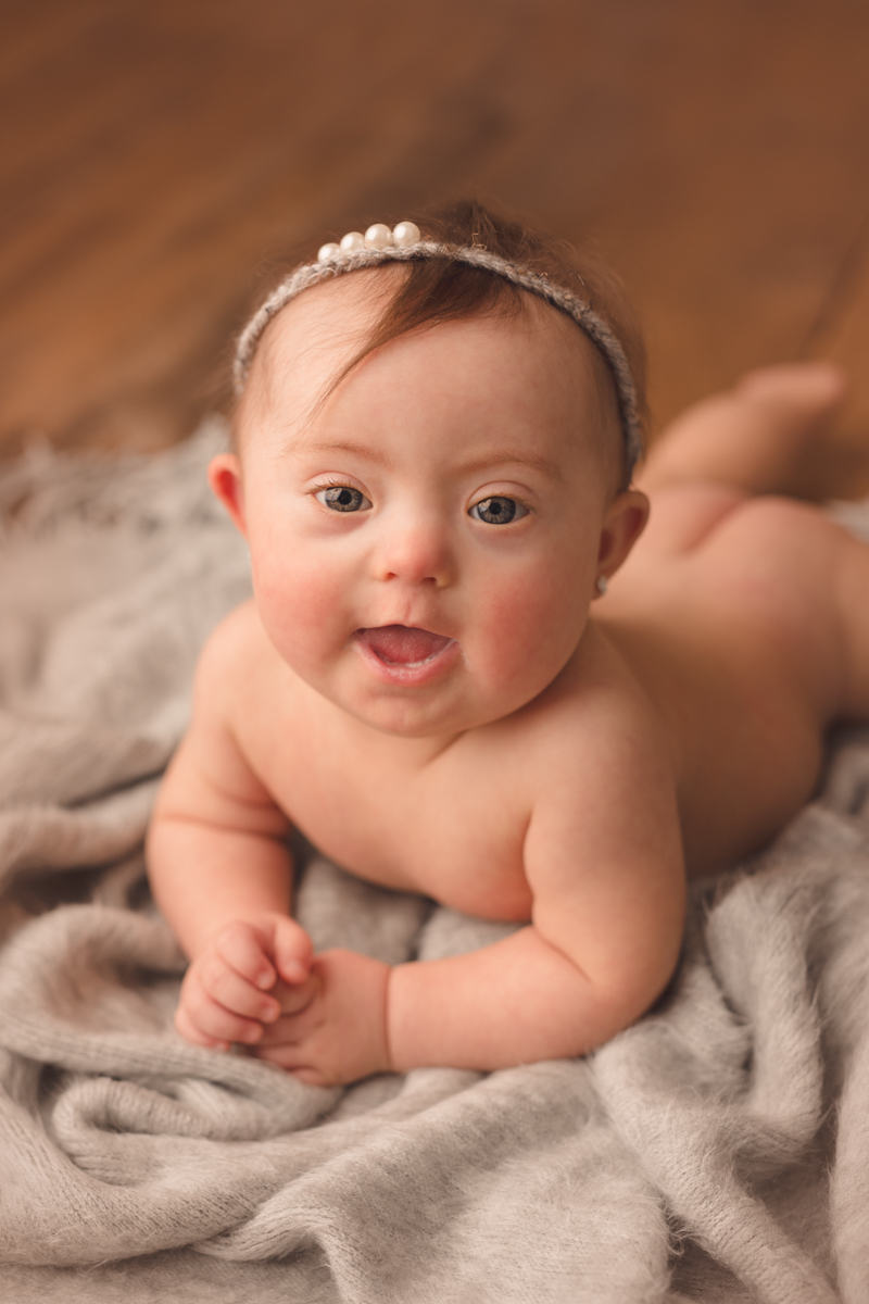 photography session of baby with down syndrome