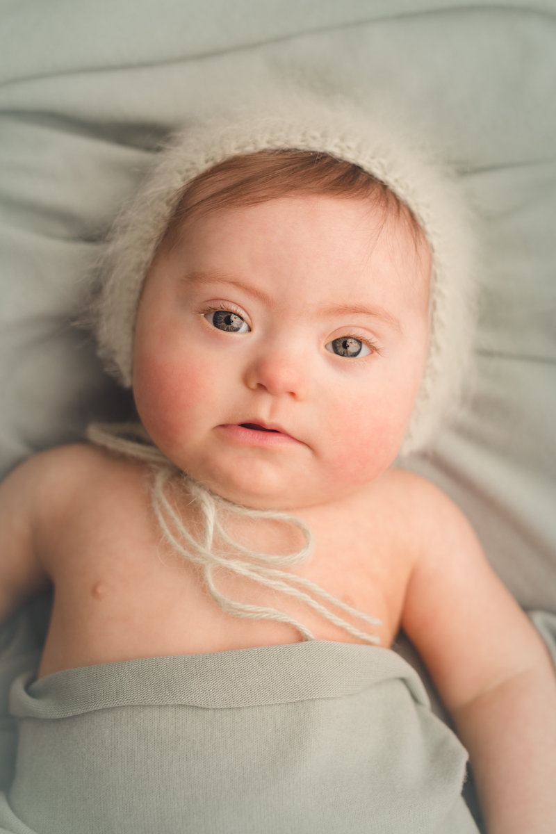 photography session of baby with down syndrome