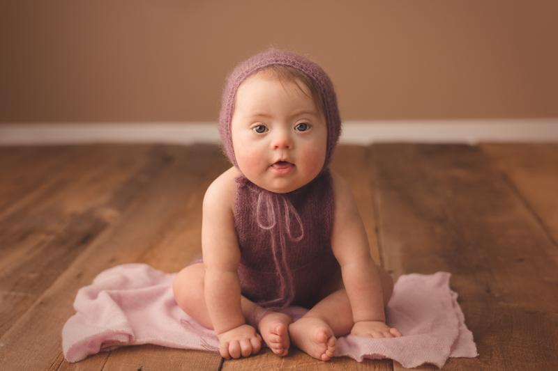 photography session of baby with down syndrome