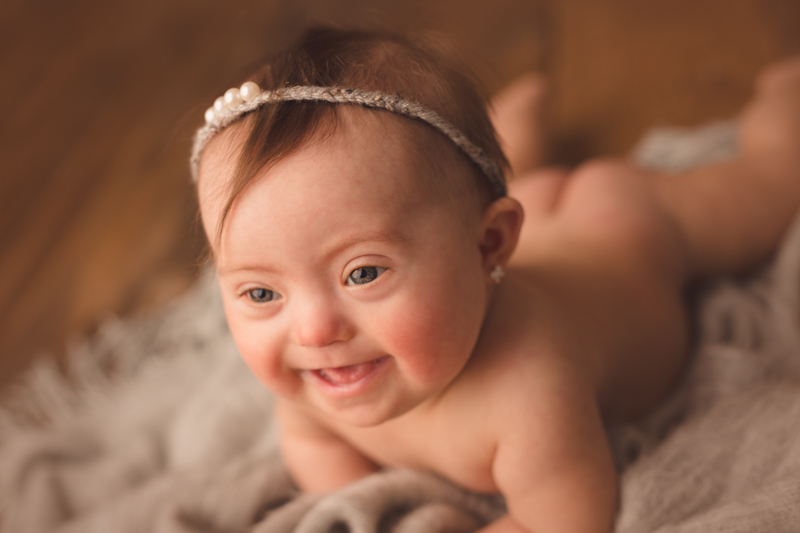 photography session of baby with down syndrome