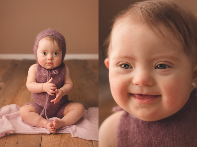 photography session of baby with down syndrome