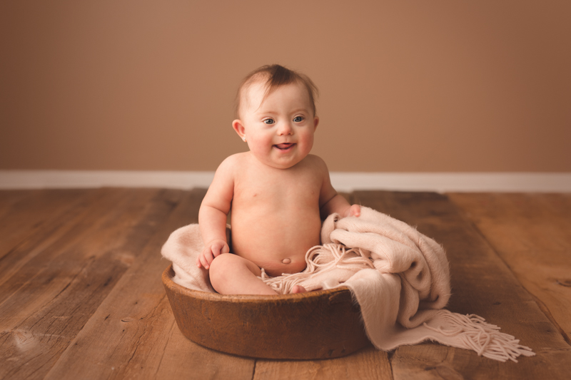 photography session of baby with down syndrome