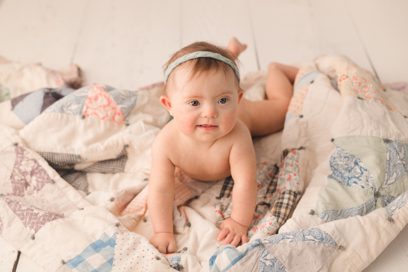 photography session of baby with down syndrome