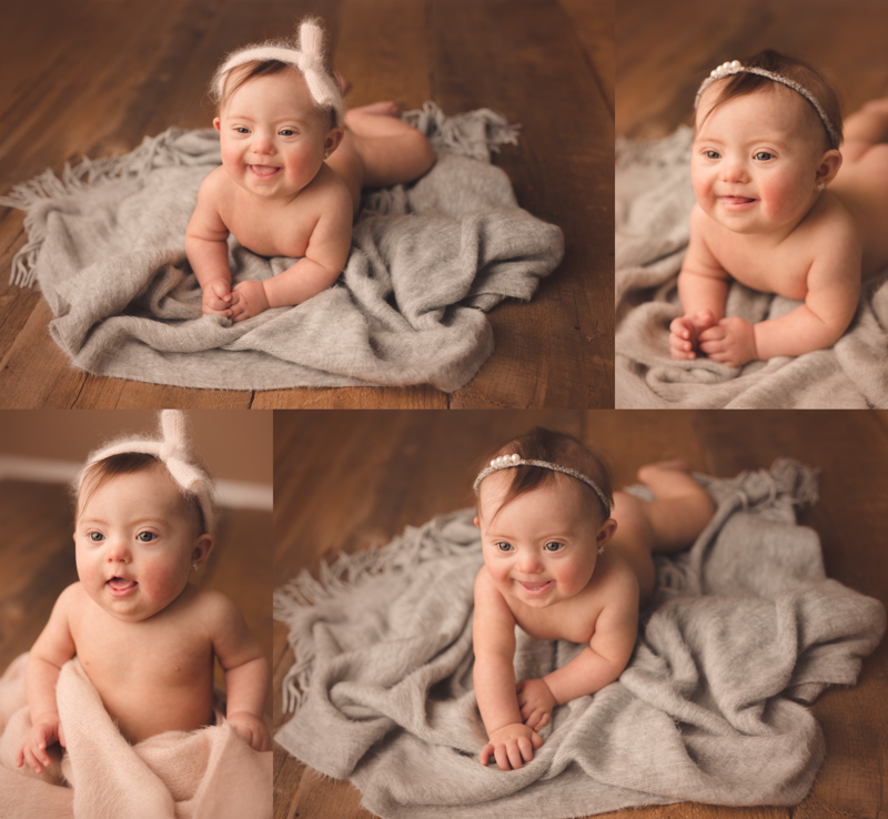 photography session of baby with down syndrome