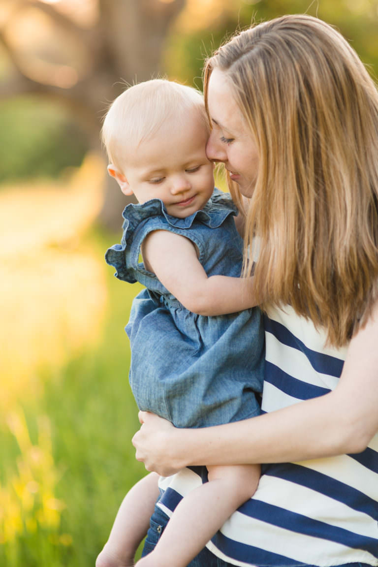 One Year Old Family Portrait Session at Easton Sheep Pasture