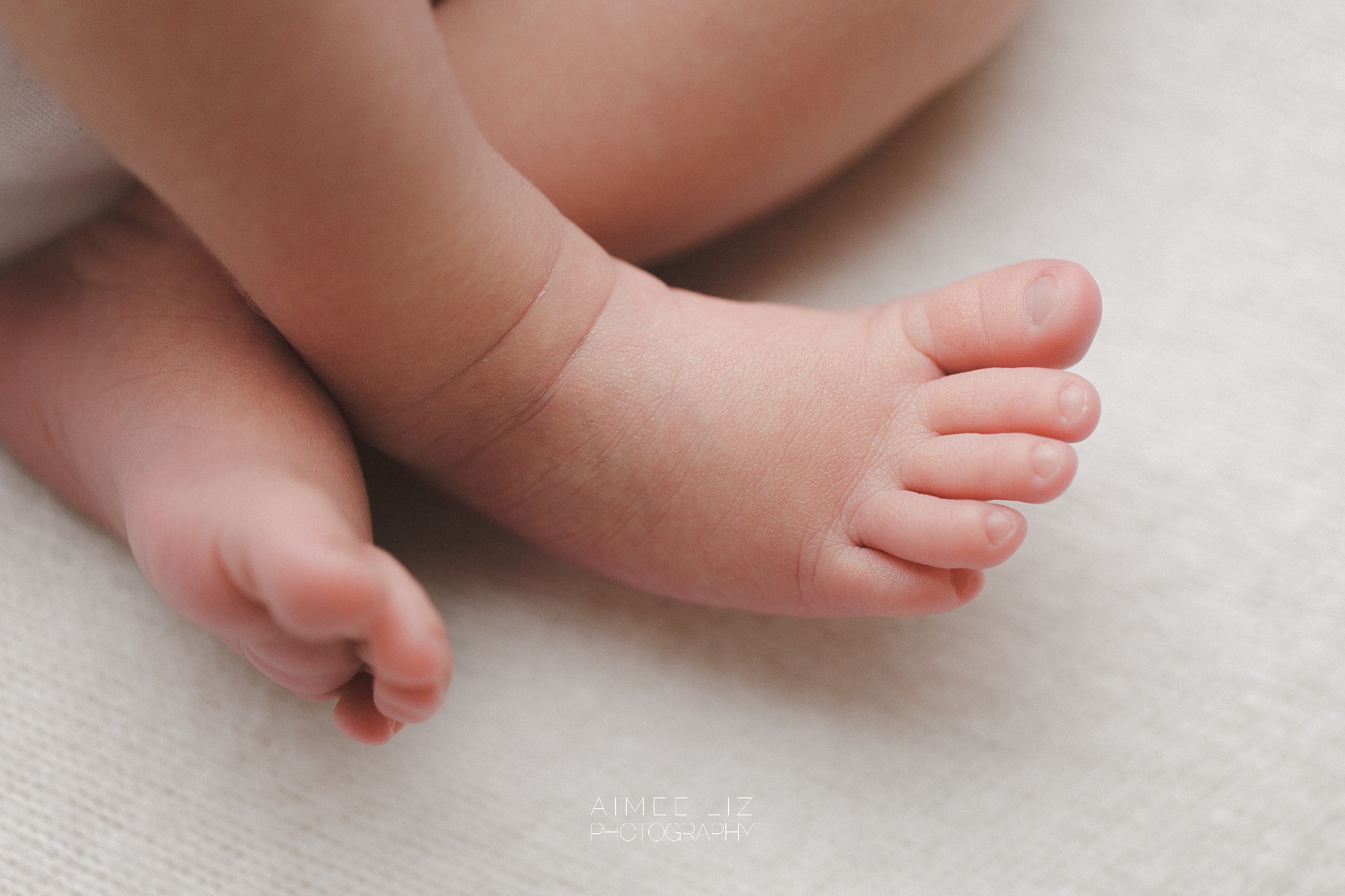 white onesie newborn photographer