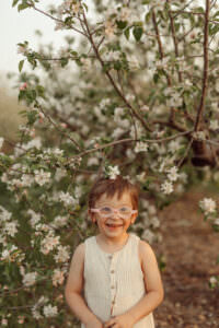 apple blossom family photos