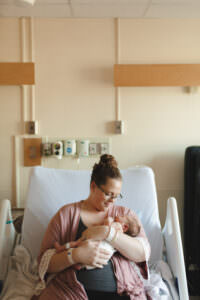 mom and baby in hospital fresh 48