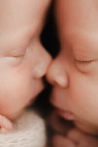 twin newborn photo studio session