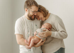 family photos at newborn studio photography session in central massachusetts