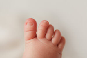 baby toes close-up