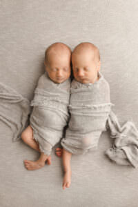 twin newborn natural studio session in worcester ma