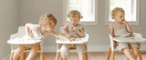 family photos with triplets