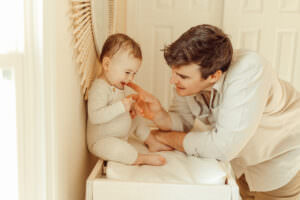 lifestyle in-home family portrait photographer massachusetts