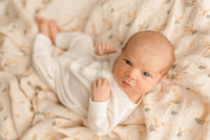 newborn photographer where baby isn't naked