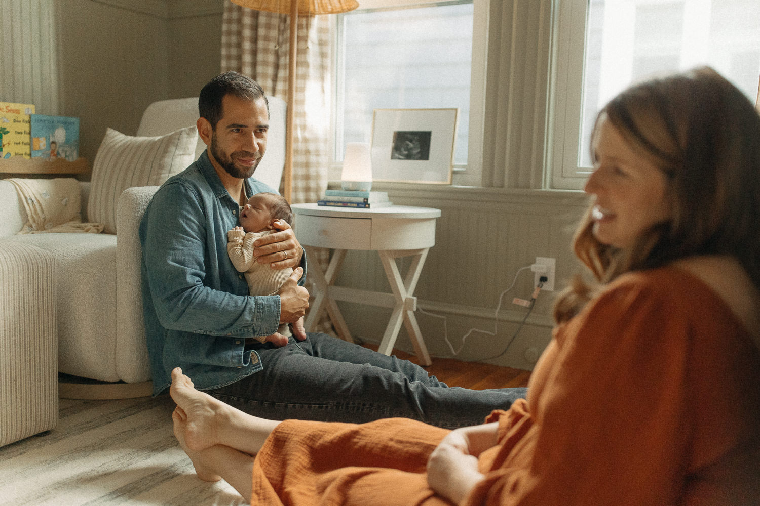 boston candid in-home newborn photographer