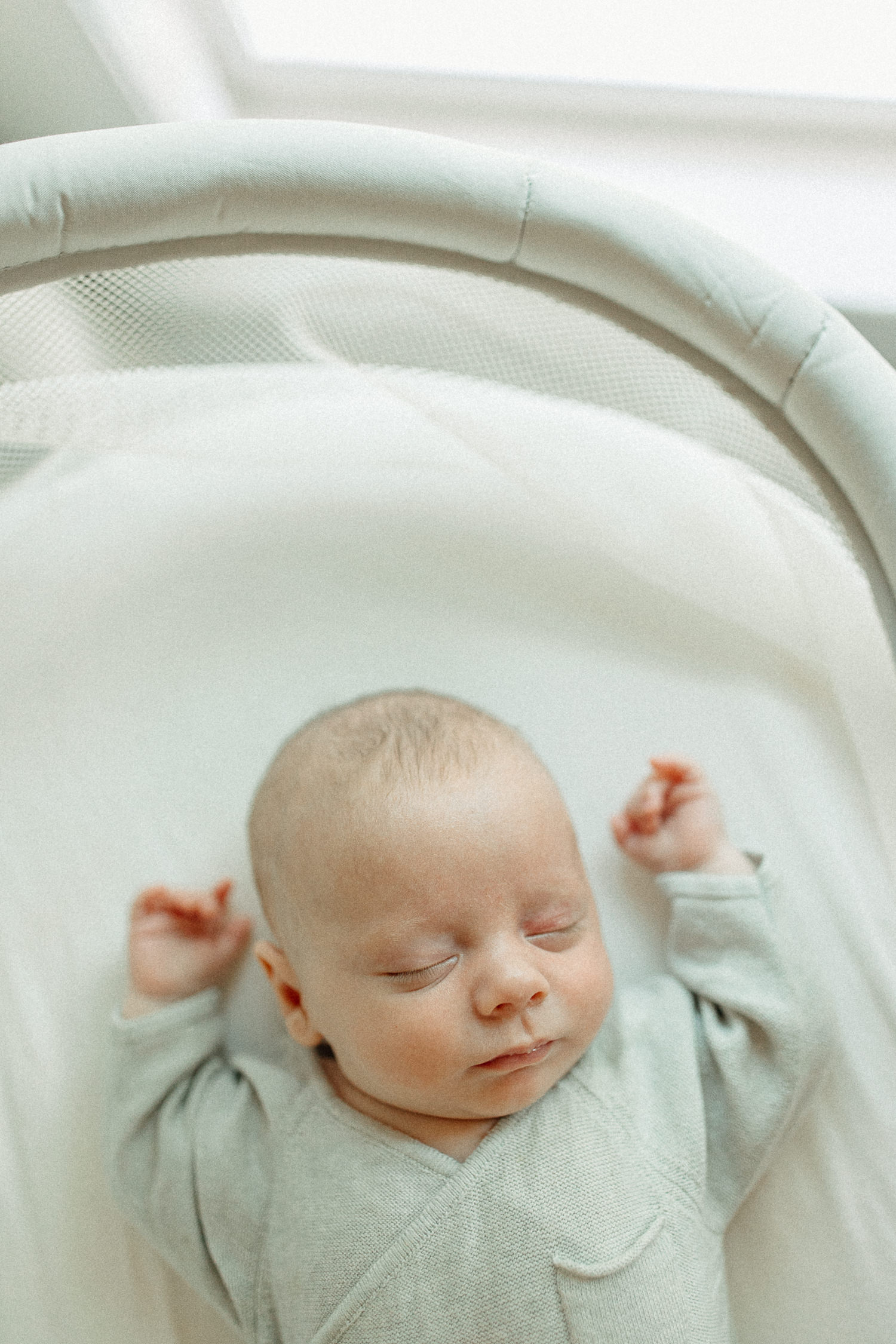 soft tones newborn photo session