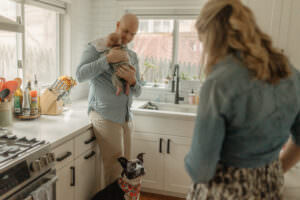 candid newborn photos at home