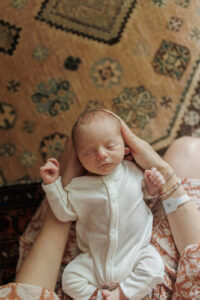 in-home newborn photography session maynard ma