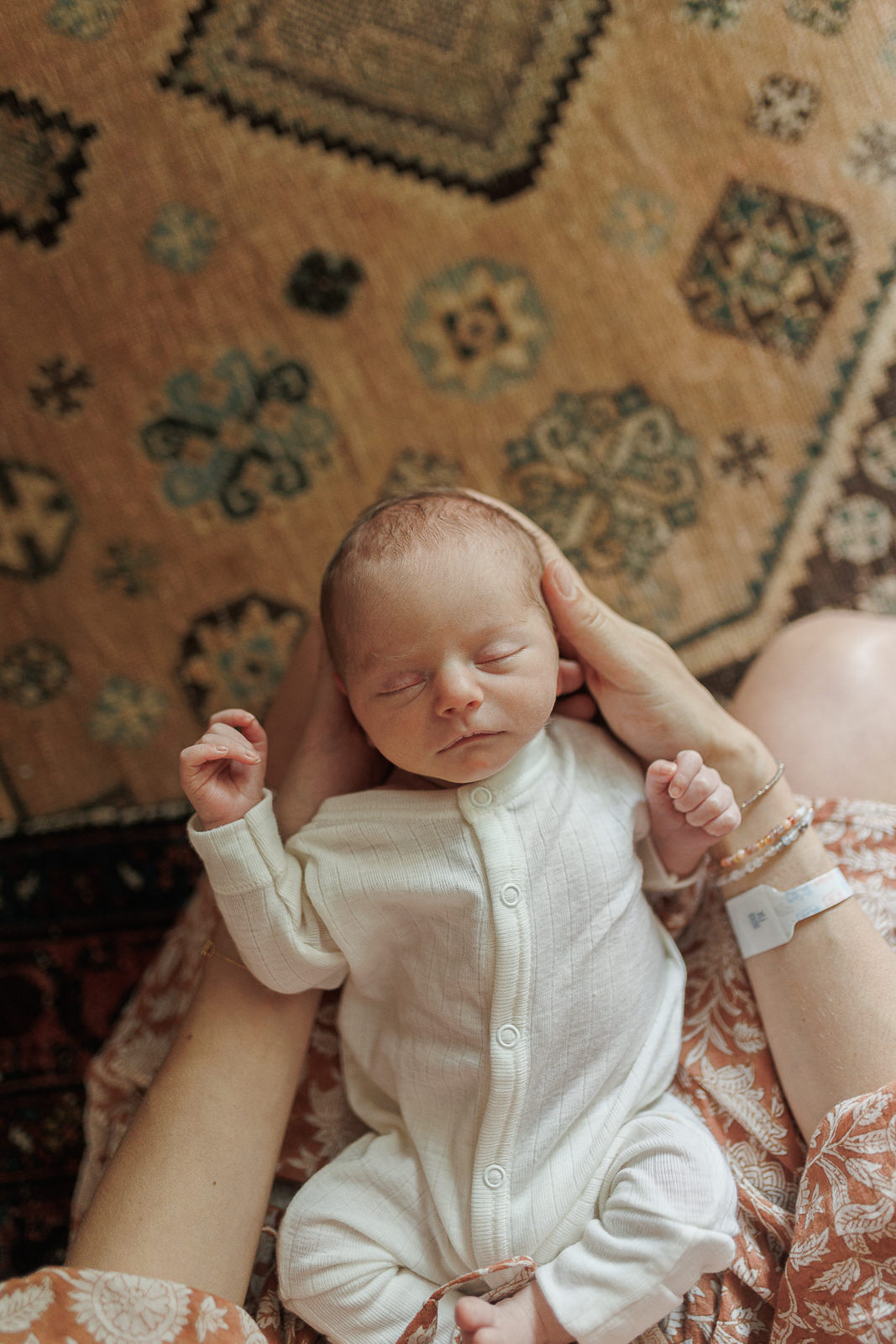 in-home newborn photography session maynard ma