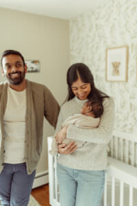 candid relaxed newborn photography at home